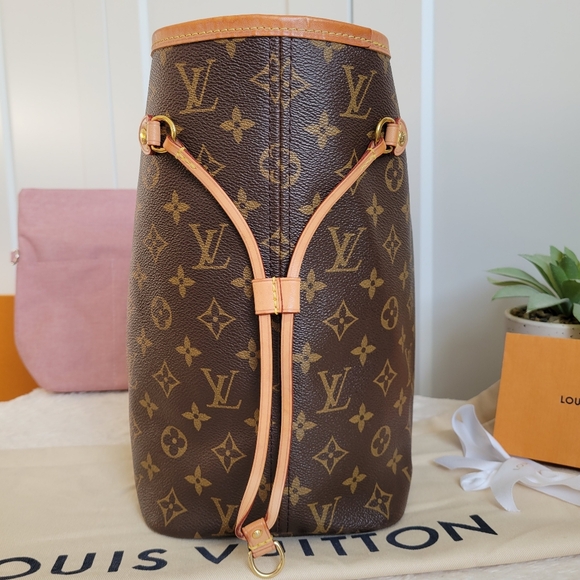 💕CLASSIC Louis Vuitton Neverfull MM Monogram "PEONY/Hot Pink Interior" Tote Bag - Picture 12 of 16
